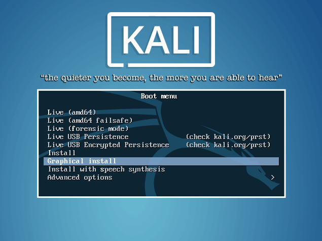 Kali linux iso installation step by step